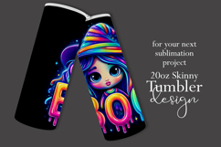 Halloween Tumbler Wrap, Colorful Witch Boo Tumbler Wrap, t2 Product Image 2