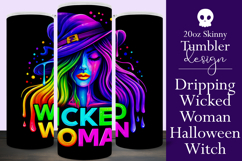 Halloween Tumbler Wrap, Wicked Woman Witch Tumbler, t200 Product Image 1