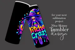 Halloween Tumbler Wrap, Witches Be Crazy Tumbler Wrap, t21 Product Image 2