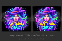 Halloween Tumbler Wrap, Witches Be Crazy Tumbler Wrap, t22 Product Image 3