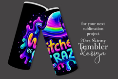 Halloween Tumbler Wrap, Witches Be Crazy Tumbler Wrap, t24 Product Image 2