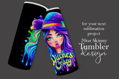Halloween Tumbler Wrap, Witches Be Crazy Tumbler Wrap, t25 Product Image 2