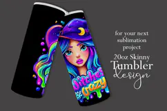Halloween Tumbler Wrap, Witches Be Crazy Tumbler Wrap, t26 Product Image 2