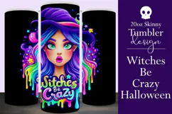Halloween Tumbler Wrap, Witches Be Crazy Tumbler Wrap, t28 Product Image 1