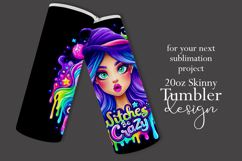 Halloween Tumbler Wrap, Witches Be Crazy Tumbler Wrap, t28 Product Image 2
