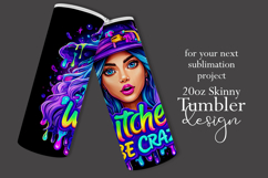 Halloween Tumbler Wrap, Witches Be Crazy Tumbler Wrap, t29 Product Image 2