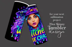 Halloween Tumbler Wrap, Witches Be Crazy Tumbler Wrap, t29 Product Image 2