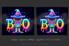 Halloween Tumbler Wrap, Colorful Witch Boo Tumbler Wrap, t3 Product Image 3