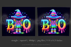 Halloween Tumbler Wrap, Colorful Witch Boo Tumbler Wrap, t3 Product Image 3