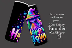 Halloween Tumbler Wrap, Halloween Witch Tumbler Wrap, t30 Product Image 2