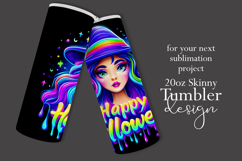 Halloween Tumbler Wrap, Halloween Witch Tumbler Wrap, t32 Product Image 2