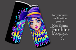 Halloween Tumbler Wrap, Halloween Witch Tumbler Wrap, t33 Product Image 2