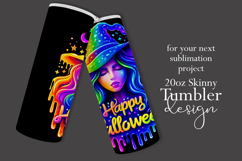 Halloween Tumbler Wrap, Halloween Witch Tumbler Wrap, t35 Product Image 2