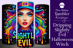 Halloween Tumbler Wrap, Slightly Evil Witch Tumbler, t38 Product Image 1