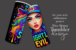 Halloween Tumbler Wrap, Slightly Evil Witch Tumbler, t38 Product Image 2