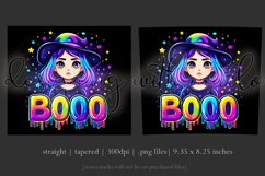 Halloween Tumbler Wrap, Colorful Witch Boo Tumbler Wrap, t4 Product Image 3