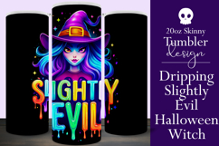 Halloween Tumbler Wrap, Slightly Evil Witch Tumbler, t40 Product Image 1