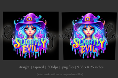 Halloween Tumbler Wrap, Slightly Evil Witch Tumbler, t42 Product Image 3