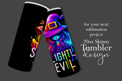Halloween Tumbler Wrap, Slightly Evil Witch Tumbler, t44 Product Image 2