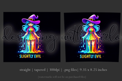 Halloween Tumbler Wrap, Slightly Evil Witch Tumbler, t46 Product Image 3