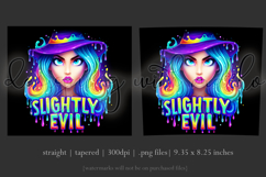 Halloween Tumbler Wrap, Slightly Evil Witch Tumbler, t47 Product Image 3