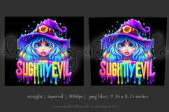 Halloween Tumbler Wrap, Slightly Evil Witch Tumbler, t48 Product Image 3