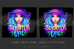 Halloween Tumbler Wrap, Slightly Evil Witch Tumbler, t49 Product Image 3