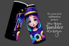 Halloween Tumbler Wrap, Colorful Witch Boo Tumbler Wrap, t5 Product Image 2