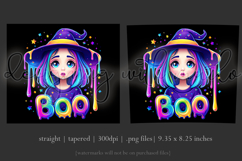 Halloween Tumbler Wrap, Colorful Witch Boo Tumbler Wrap, t5 Product Image 3