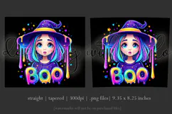 Halloween Tumbler Wrap, Colorful Witch Boo Tumbler Wrap, t5 Product Image 3