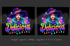 Halloween Tumbler Wrap, Delicious Halloween Witch Tumbler 50 Product Image 3