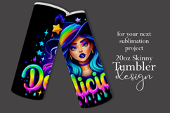 Halloween Tumbler Wrap, Delicious Halloween Witch Tumbler 52 Product Image 2