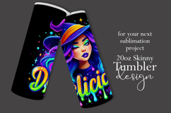Halloween Tumbler Wrap, Delicious Halloween Witch Tumbler 56 Product Image 2
