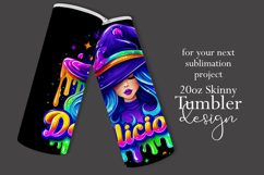 Halloween Tumbler Wrap, Delicious Halloween Witch Tumbler 57 Product Image 2