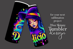 Halloween Tumbler Wrap, Delicious Halloween Witch Tumbler 59 Product Image 2