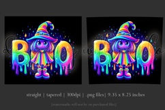 Halloween Tumbler Wrap, Colorful Witch Boo Tumbler Wrap, t6 Product Image 3