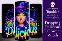 Halloween Tumbler Wrap, Delicious Halloween Witch Tumbler 60 Product Image 1
