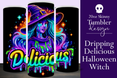 Halloween Tumbler Wrap, Delicious Halloween Witch Tumbler 61 Product Image 1