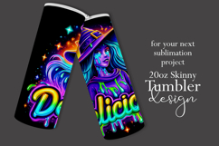 Halloween Tumbler Wrap, Delicious Halloween Witch Tumbler 61 Product Image 2