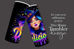 Halloween Tumbler Wrap, Delicious Halloween Witch Tumbler 63 Product Image 2