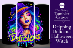 Halloween Tumbler Wrap, Delicious Halloween Witch Tumbler 67 Product Image 1