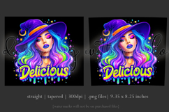 Halloween Tumbler Wrap, Delicious Halloween Witch Tumbler 67 Product Image 3