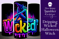 Halloween Tumbler Wrap, Wicked Halloween Witch Tumbler, t74 Product Image 1