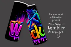 Halloween Tumbler Wrap, Wicked Halloween Witch Tumbler, t74 Product Image 2
