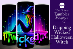 Halloween Tumbler Wrap, Wicked Halloween Witch Tumbler, t78 Product Image 1