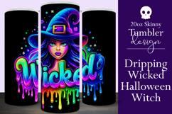 Halloween Tumbler Wrap, Wicked Halloween Witch Tumbler, t80 Product Image 1