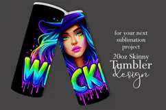 Halloween Tumbler Wrap, Wicked Halloween Witch Tumbler, t86 Product Image 2