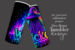 Halloween Tumbler Wrap, Wicked Halloween Witch Tumbler, t87 Product Image 2