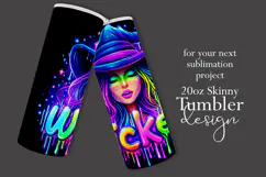 Halloween Tumbler Wrap, Wicked Halloween Witch Tumbler, t88 Product Image 2