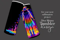 Halloween Tumbler Wrap, Colorful Witch Tumbler Wrap, t9 Product Image 2